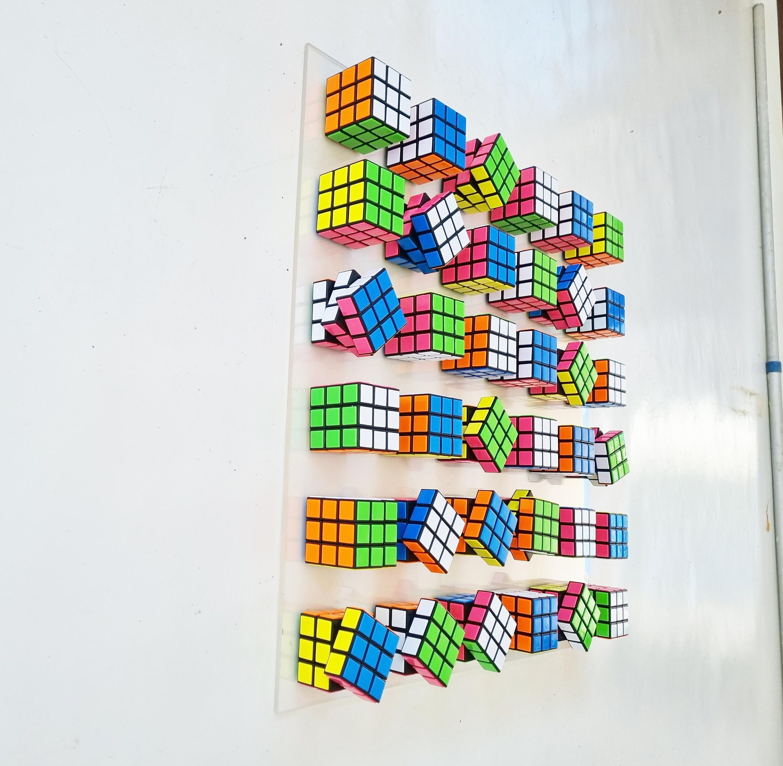 Unique Rubiks Cube Wall Art. Magic Cube Puzzle Wall Piece.modern 3d  Sculpture. Retro Vintage Toy Rubik. This Piece is INTERACTIVE© -  Sweden