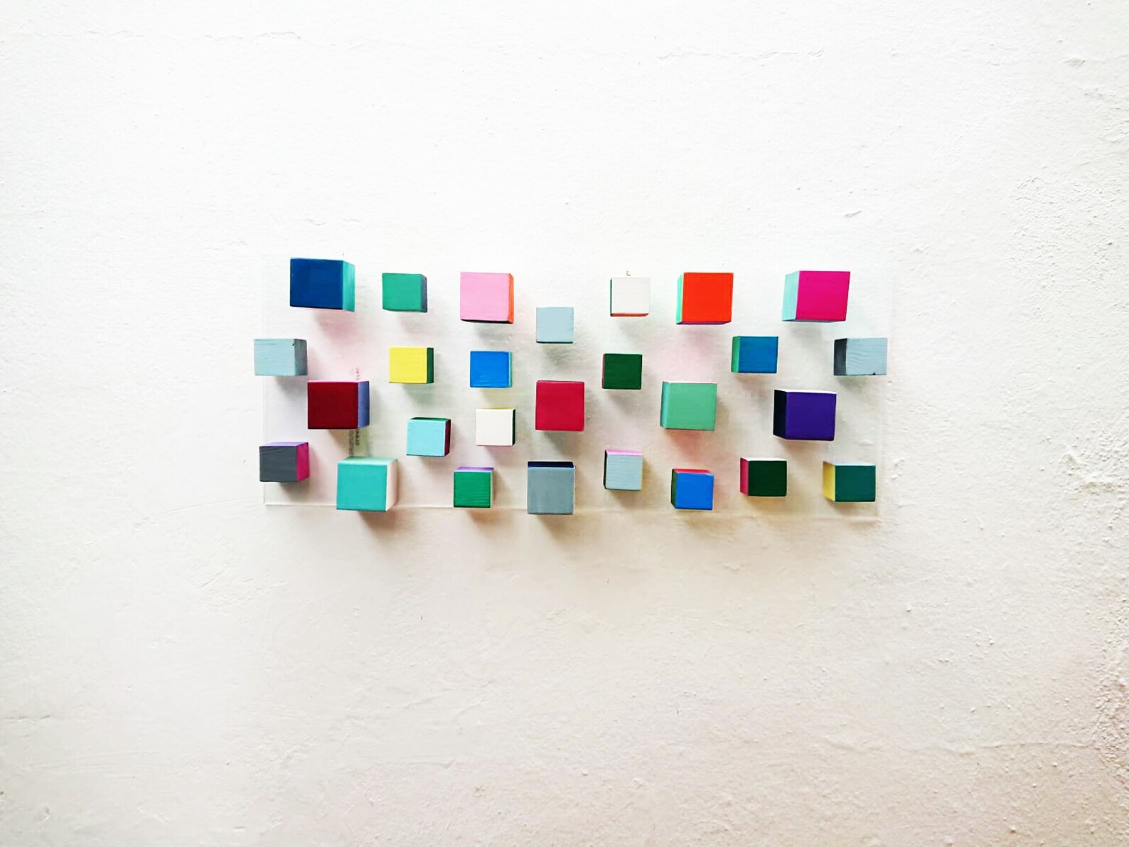 Different and Colorful Wood Art Piece.© Ideal for Any Space. Etsy