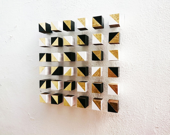 Wood wall art ©, 3d art, wooden mosaic, modern wood art, 3D Wood, wood cube, modern Wall Art, 3D wood, wooden block, Cubes, cube art, Art