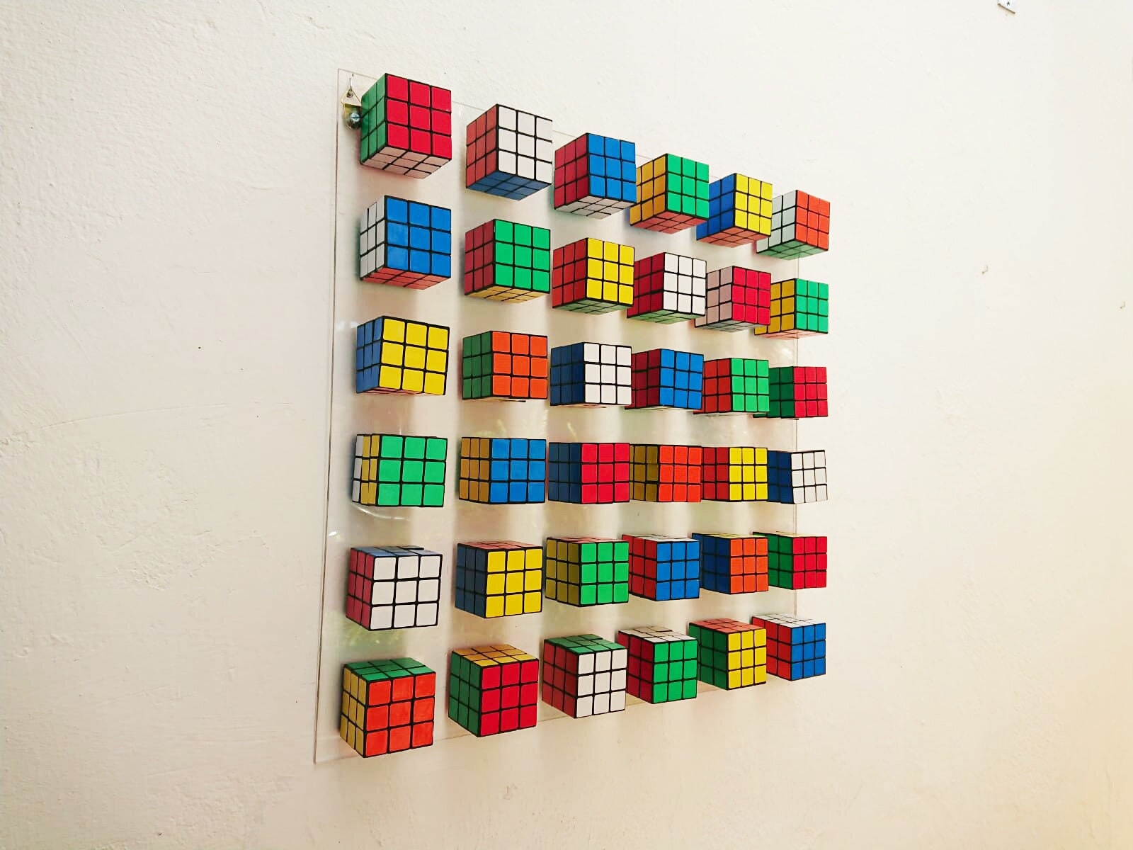Unique Rubiks Cube wall art. © Magic cube puzzle wall piece. Etsy
