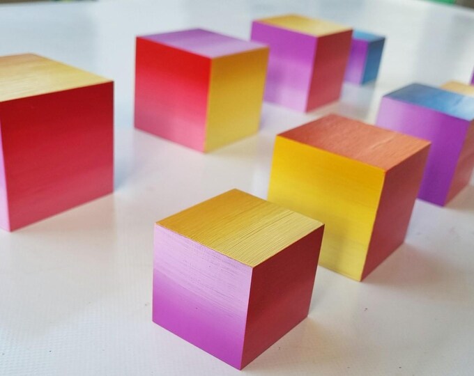 Custom Gradient Cubes for Alexzandra - GENESI DESIGN STUDIO