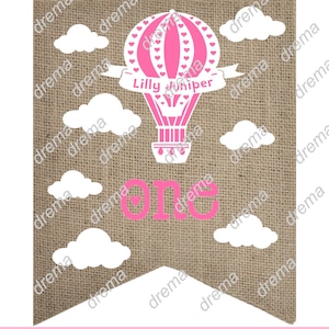 Eerste verjaardag een banner voor high chair banner svg cut bestand