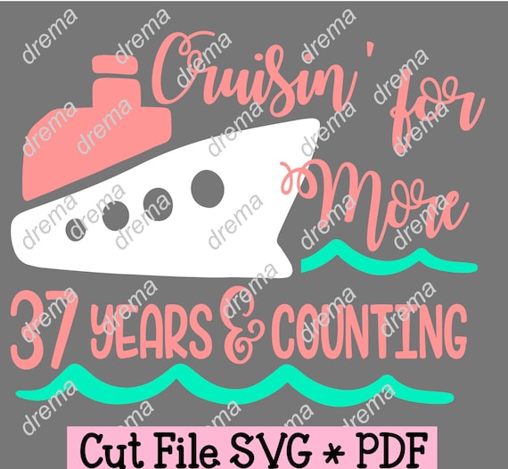 Cruise Anniversary Shirt SVG – Customizable Cut File (SVG, PDF)