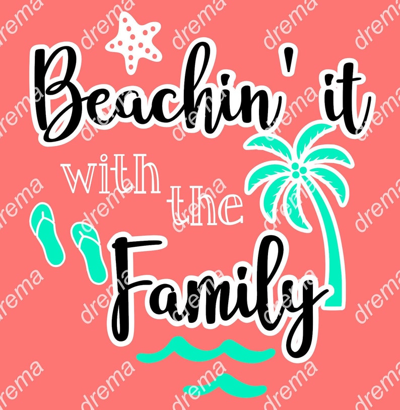 Beachin' it with the Family SVG Family Vacation svg | Etsy