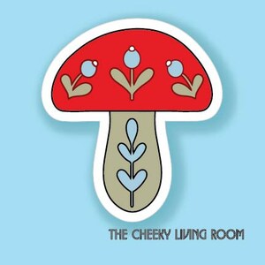 The Cheeky Living Room .. Bee in laurel wreath with Crown large  Glossy vinyl  sticker water bottle  laptop stickers