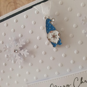 Handgemachte Weihnachtsgeldbörse, Umschlag, Geschenkkarten-/Gutscheinhalter, Schneeflocke, Kugel, Charm, frohe Weihnachten