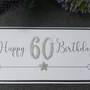 Handgemachte Geldtasche zum 60 Geburtstag
