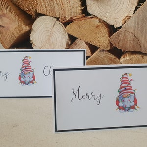 Handgemachtes weihnachtliches Geldtäschchen, Umschlag, Geschenkkarte, Gutscheinehalter, Merry, Wichtel, gonk,