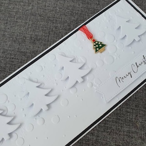 手作りのクリスマスマネーウォレット、封筒、ギフトカード/バウチャーホルダー、クリスマスツリー、チャーム、メリークリスマス
