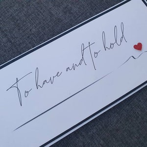 Cartera/sobre de dinero de regalo de boda hecho a mano