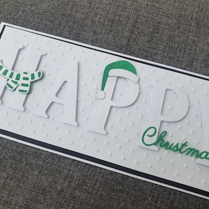 Handgefertigte, Weihnachtsgeldbörse, Geschenkgutscheinhalter, Geschenkumschlag, Frohe Weihnachten, Santa, 1.Weihnachten