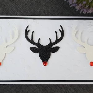 Handgemachte Weihnachts Geldbörse / Briefumschlag, Hirsch, Geschenkkartenhalter, Frohe Weihnachten