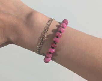 Stone Beaded Bracelet | Handmade Minimalist Jewelry | Cute Everyday Bracelet | Y2K Aesthetic | Gift For Her