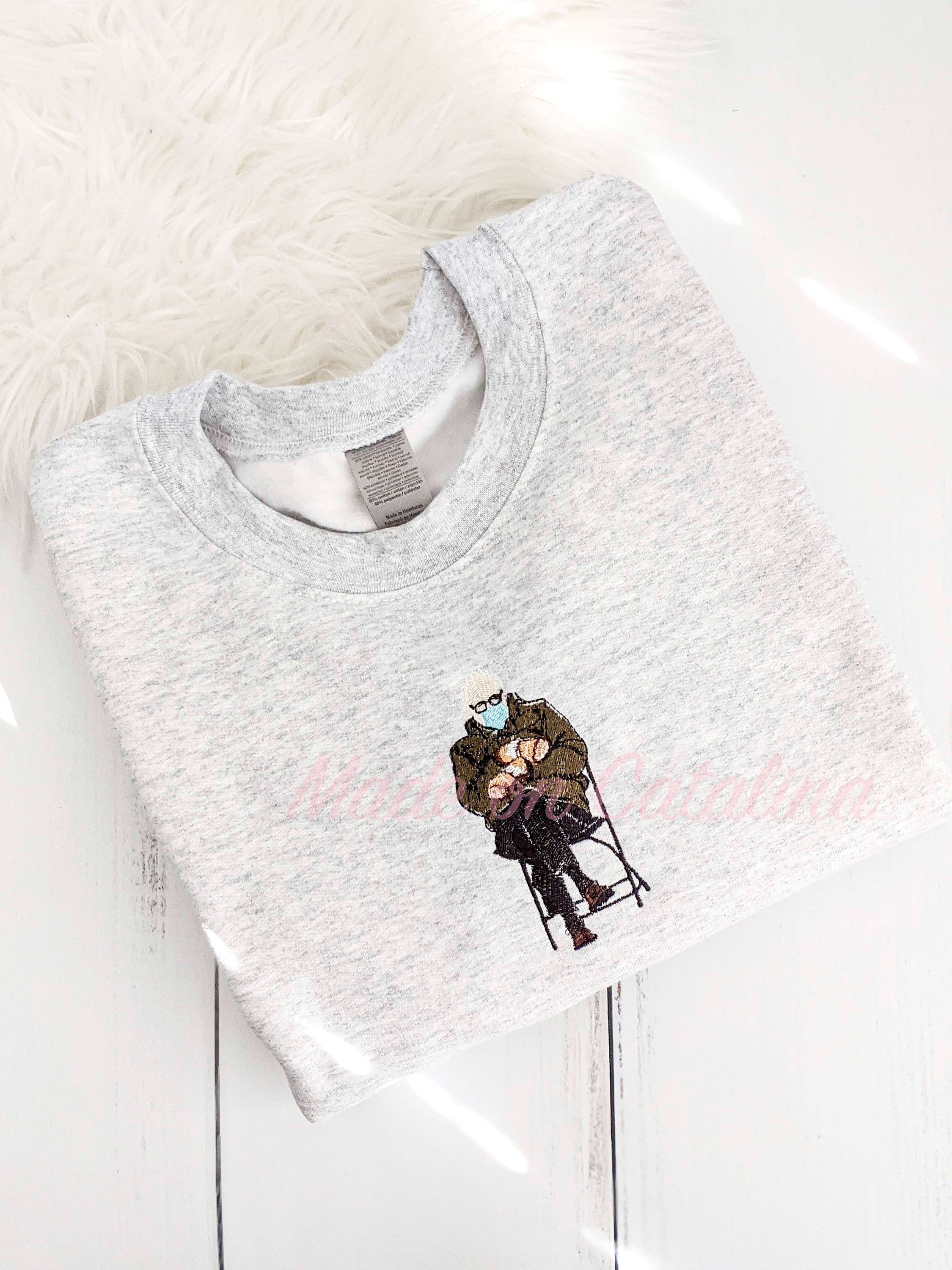 Bernie sanders sweatshirt embroidered Clearance