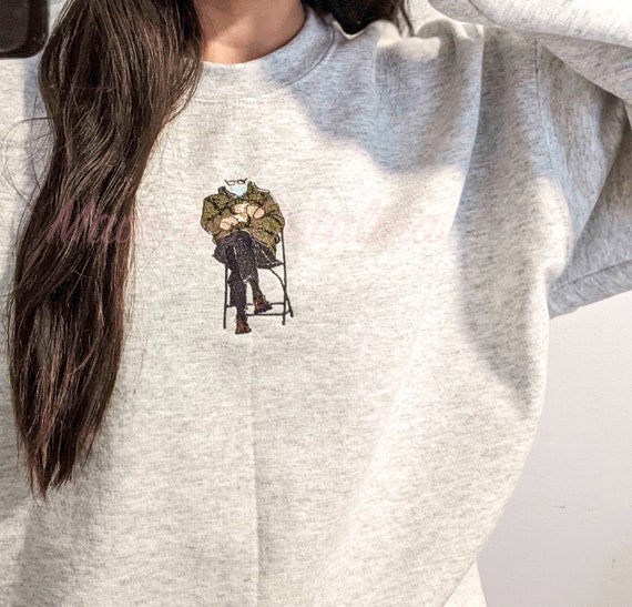 Embroidered Bernie Sanders Inauguration 2021 Sweatshirt Grey Bernie Mittens Crewneck Ash Grey Unisex Sweatshirt Bernie Sanders Etsy