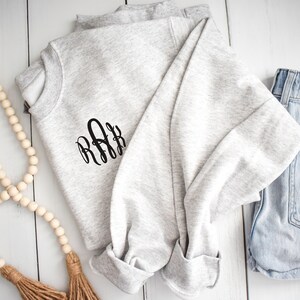 Monogrammed Crewneck Sweatshirt | Soft Monogram Sweater | Personalized Sweatshirt