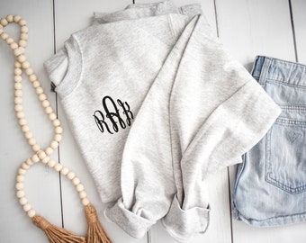 Monogrammed Crewneck Sweatshirt | Soft Monogram Sweater | Personalized Sweatshirt