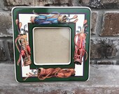 Mini picture frame 3 quot x3 quot Papel Giftware B. Brent Atwater Golf Picture Frame Made in Thailand Porcelain tabletop mini frame Decorative frame