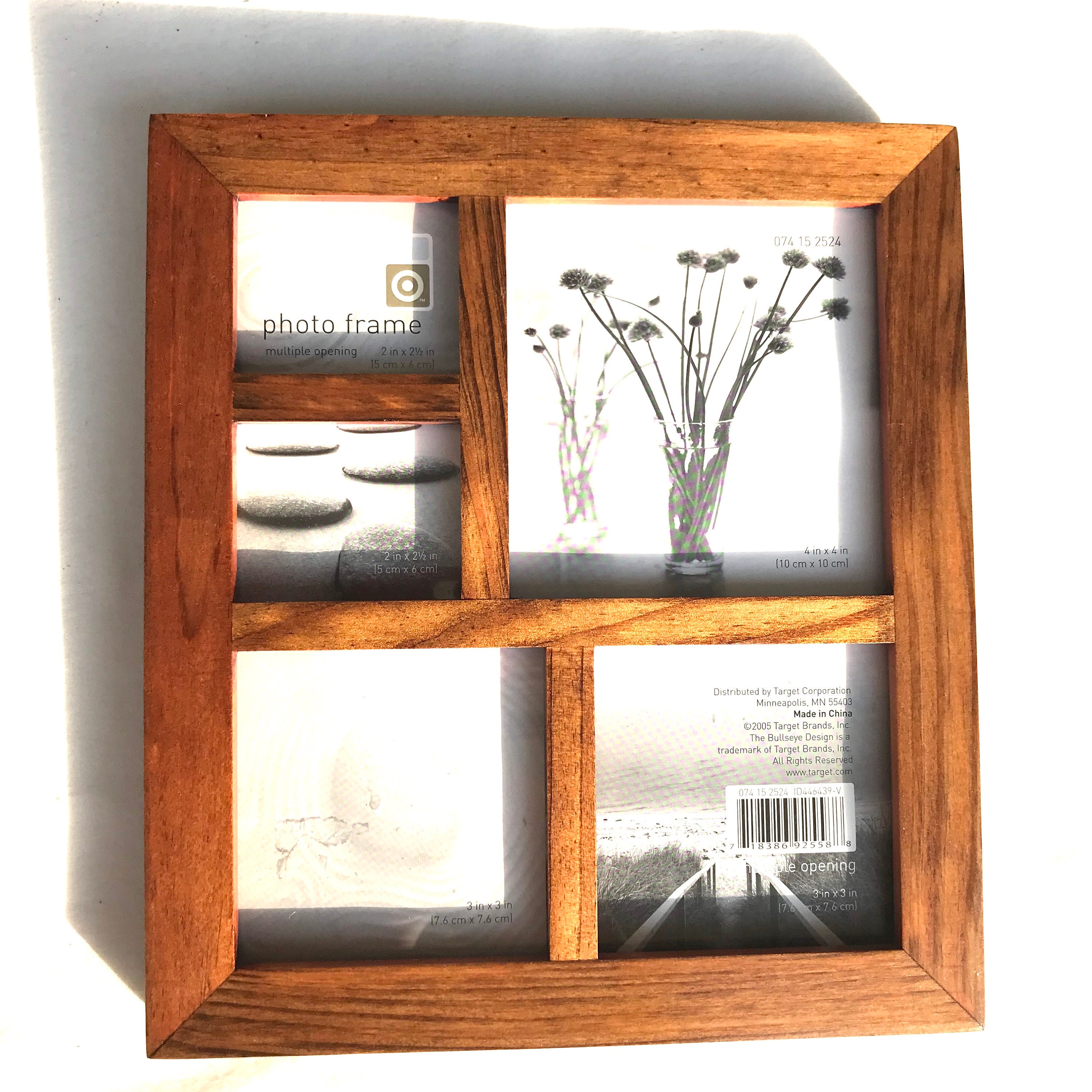 Solid wood multi picture frame 5 photo frame 8x9 Etsy
