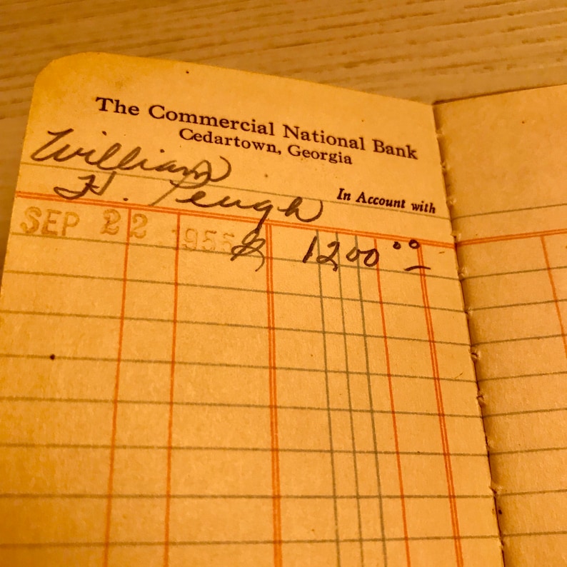 Set 1955 Bank deposit account book Old bank books passbooks Etsy