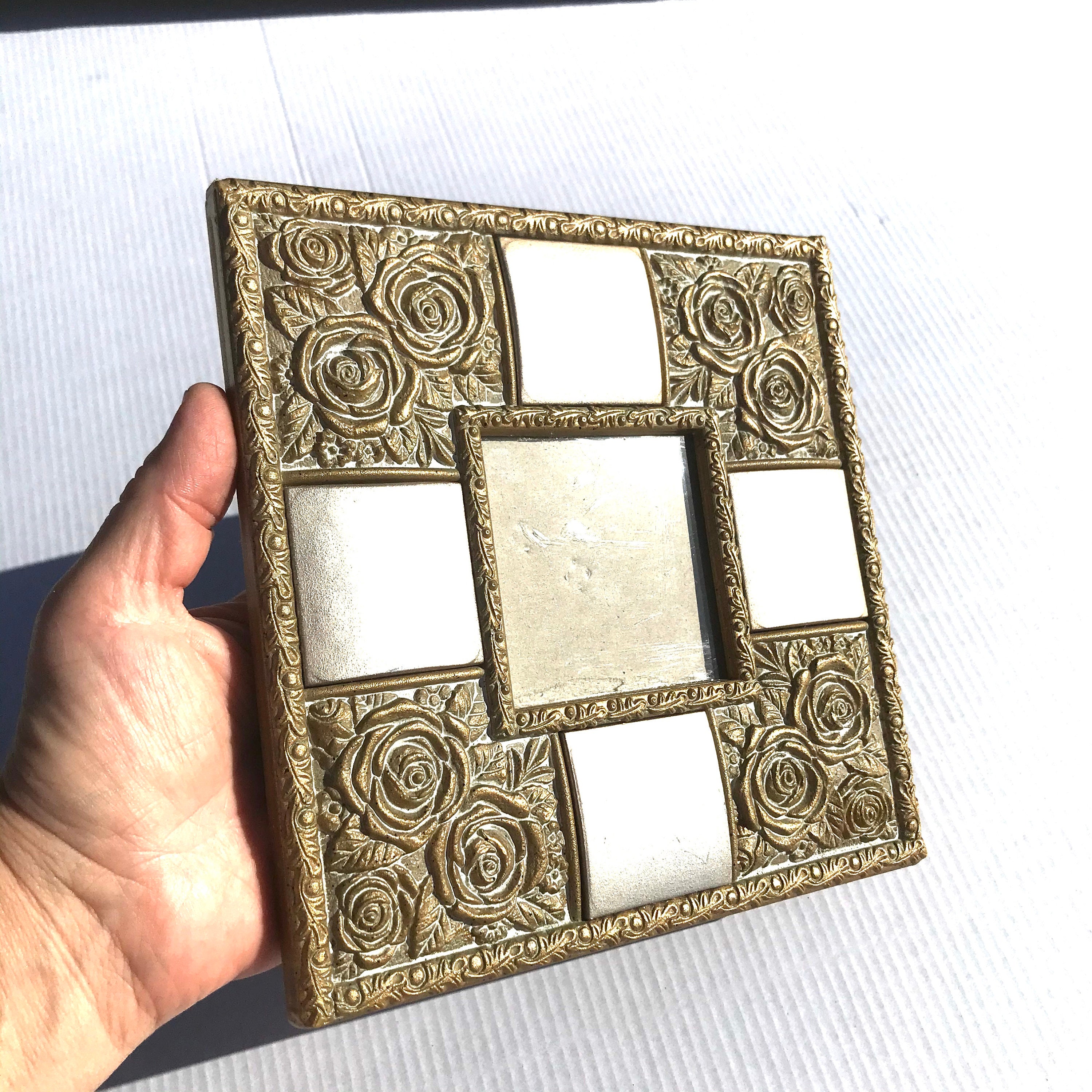 Decorative Picture frames 3x3 Geometric design Etsy