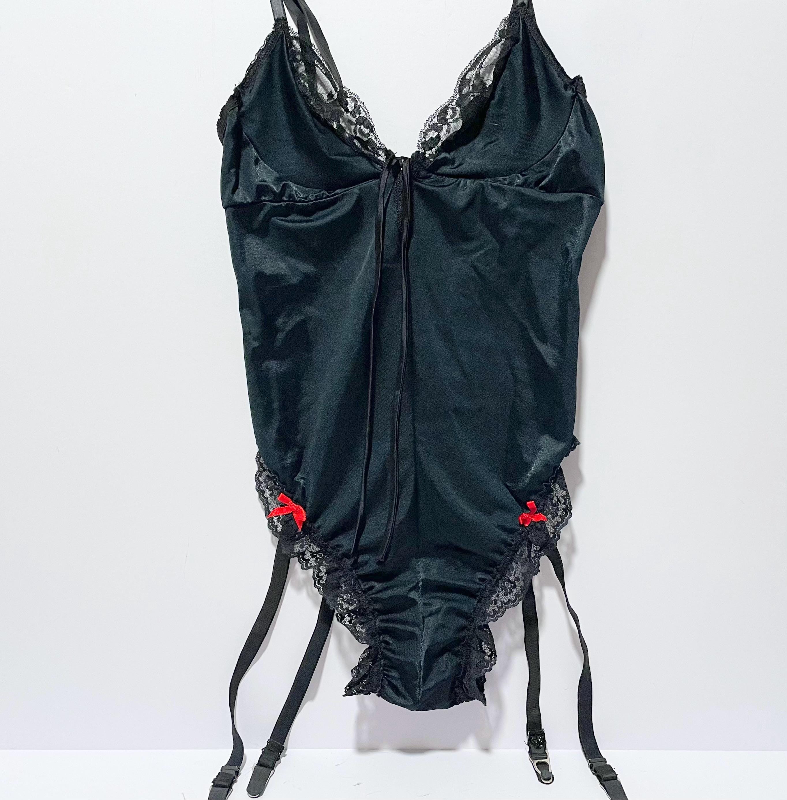 Ensemble Lingerie H.O.T. Rouge Taille Plus – Teddy Et Bas, Neuf Avec étiquettes