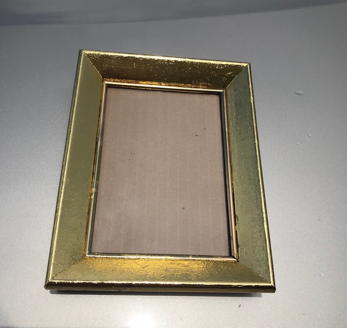 Gold plated picture frame 5x7 Gold plated vintage Etsy