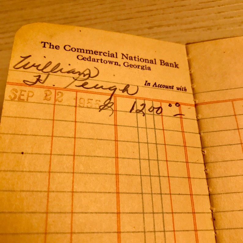 Set 1955 Bank deposit account book Old bank books passbooks Etsy