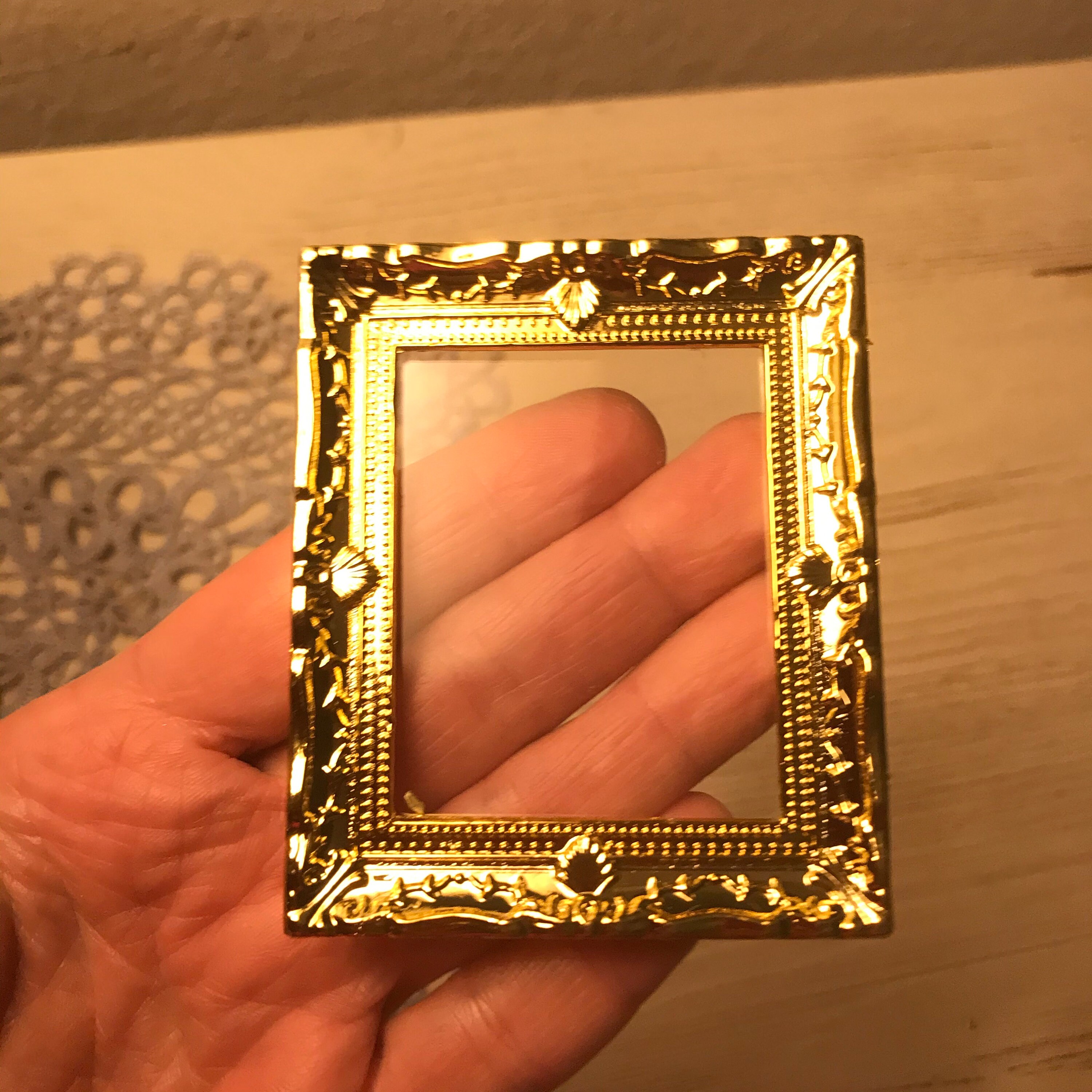Gold picture frame 1 3/4 x 2 1/4 Gold mini frame Etsy