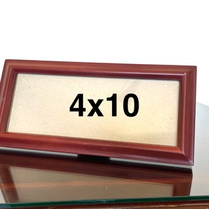 Dax Panoramic Picture Frame Holds 4x10 Photo Solid Multicolor Wood