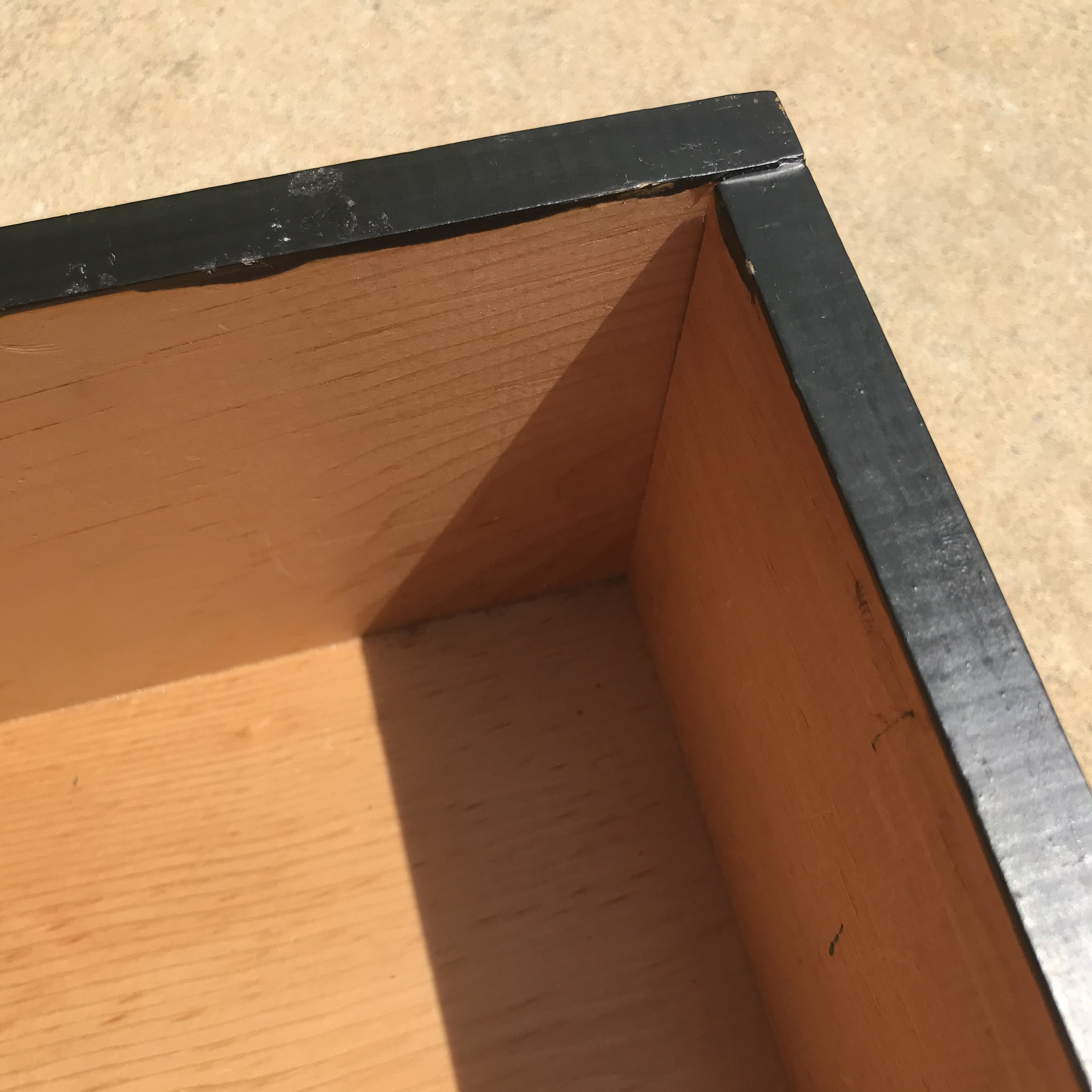 Large wooden box 9.5x16.5x6 Black wood large Etsy