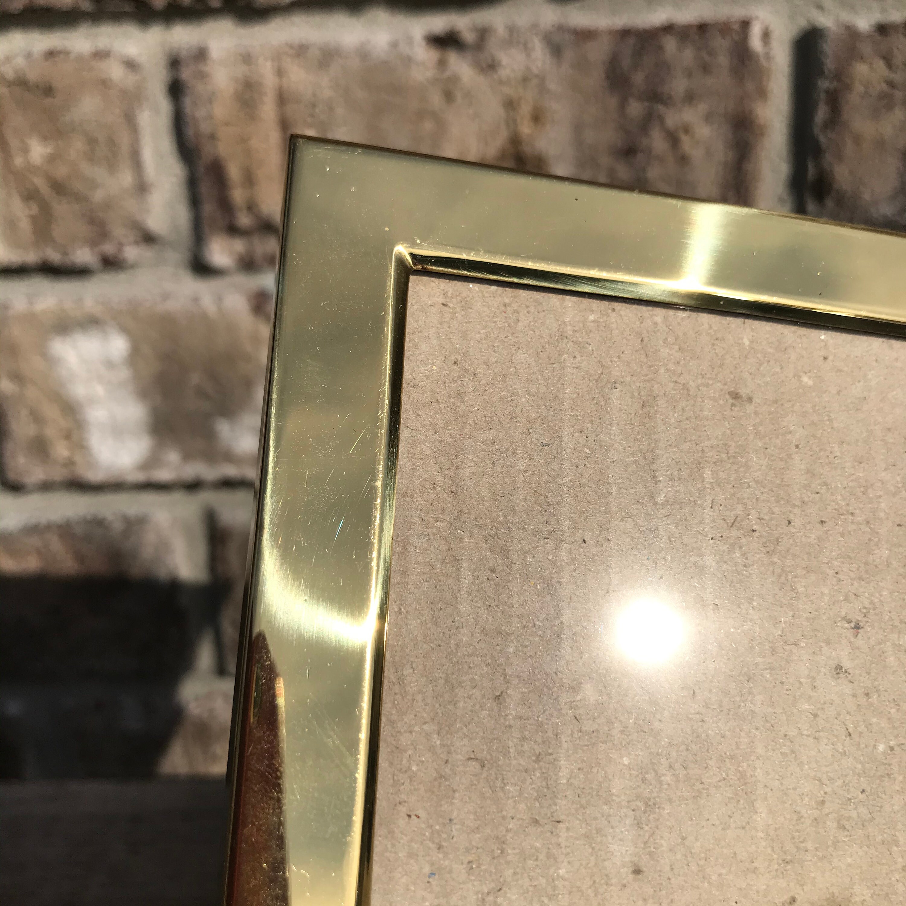 Brass picture frame 5x7 Hallmark solid brass Made Etsy