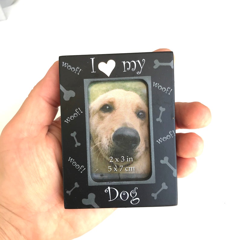 Mini picture photo frames 2 x 3 Glazed pewter rectangular dog Etsy