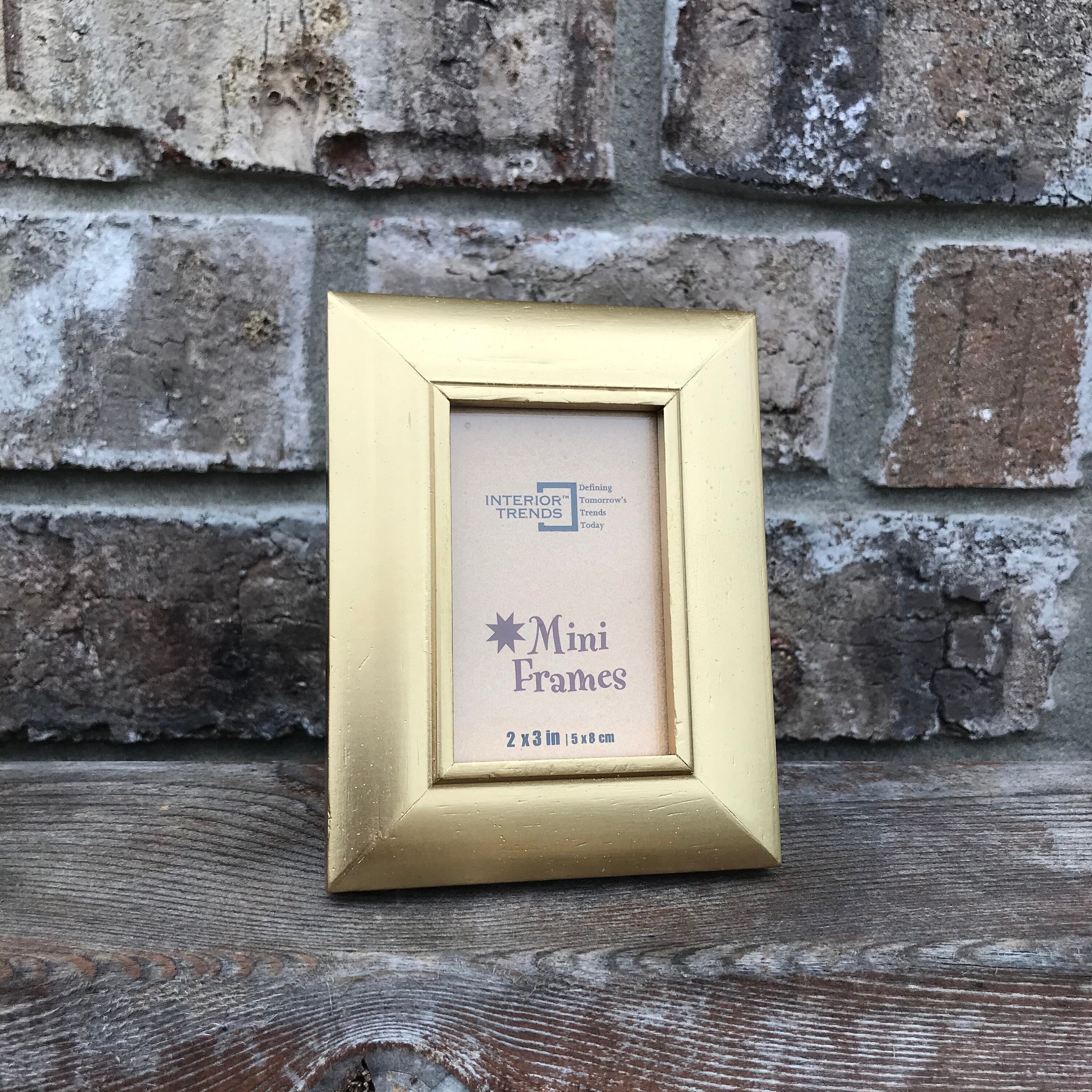Mini picture frame Gold picture frame 2 x 3 Etsy