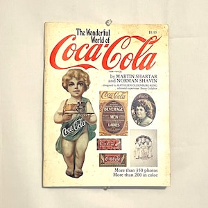 Lovely COCA-COLA - Antique 1970s original Coca-Cola magazine with 350 photos - in excellent condition