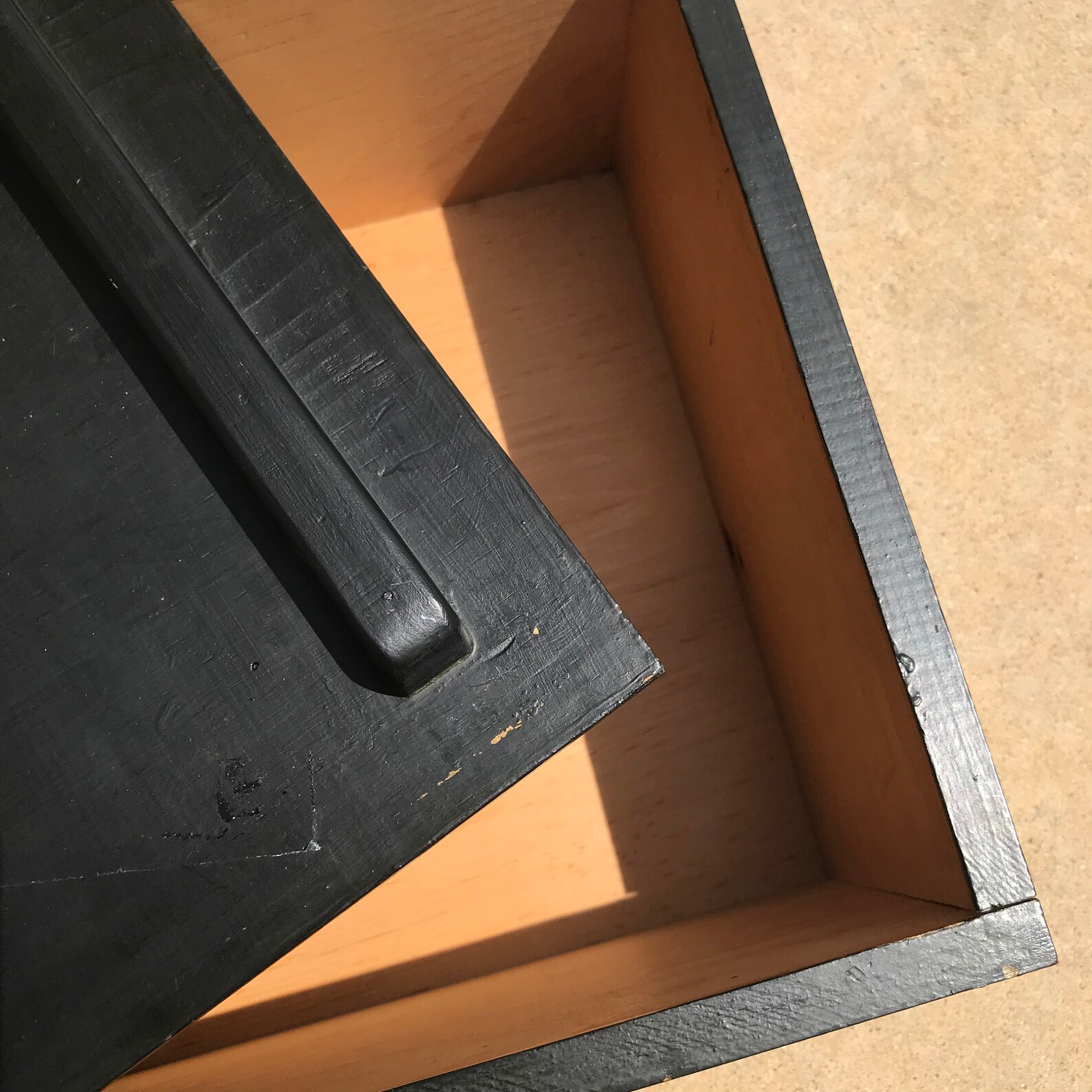 Large wooden box 9.5x16.5x6 Black wood large Etsy