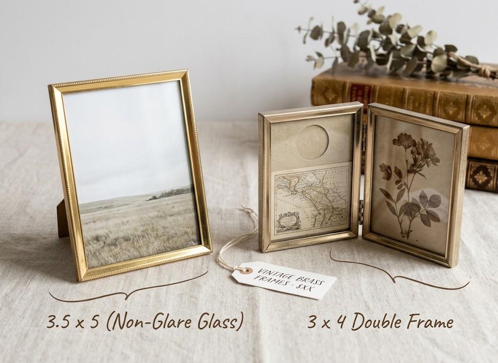 Vintage Brass Photo Frame - Etsy