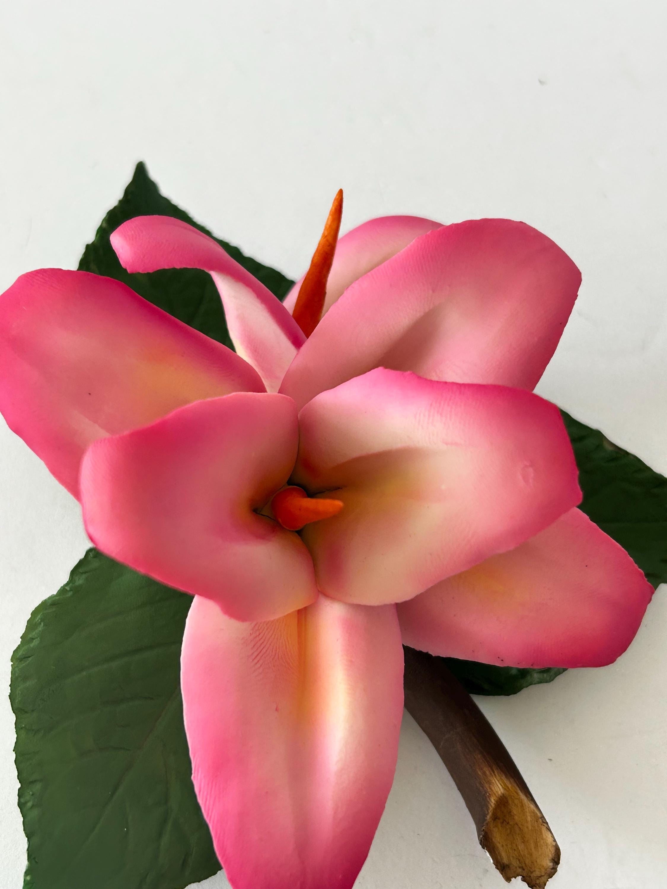 ヴィンテージ カポディモンテ 磁器の花：手作りのイタリア製陶器のバラ