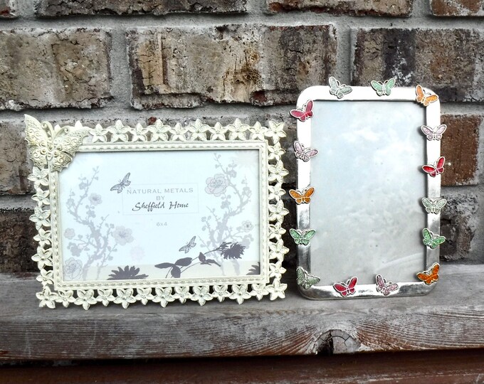 Decorative Butterflies Picture Frames 4x6 Shabby Etsy