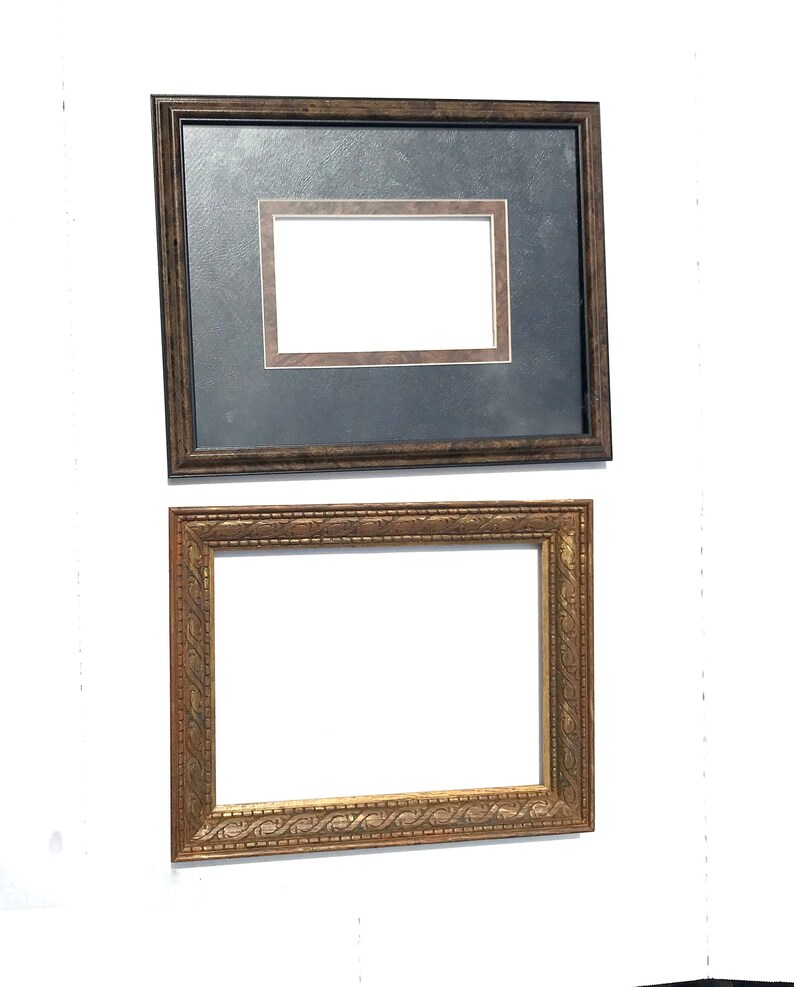 Large wood picture frame Fine Art carved Wood frame 9X12 Made Etsy