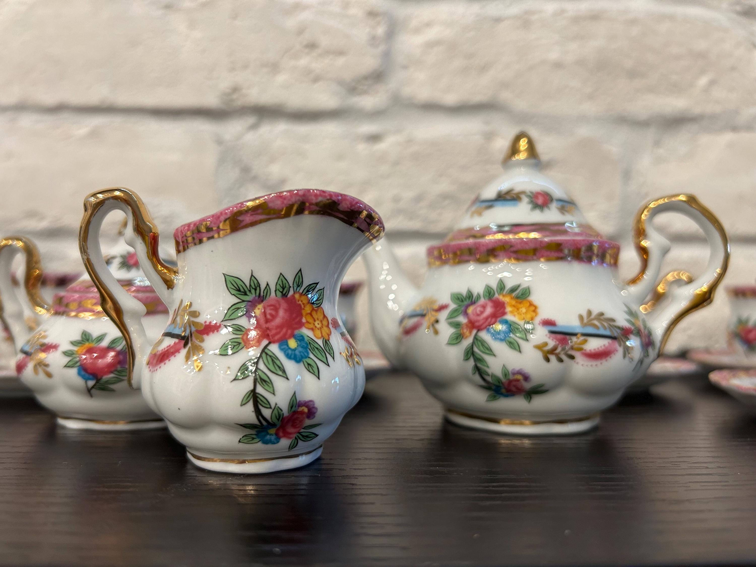 リスさん専用LIMOGES ミニュアインテリア&ティーセット Limoges Mini Tea Set - Etsy