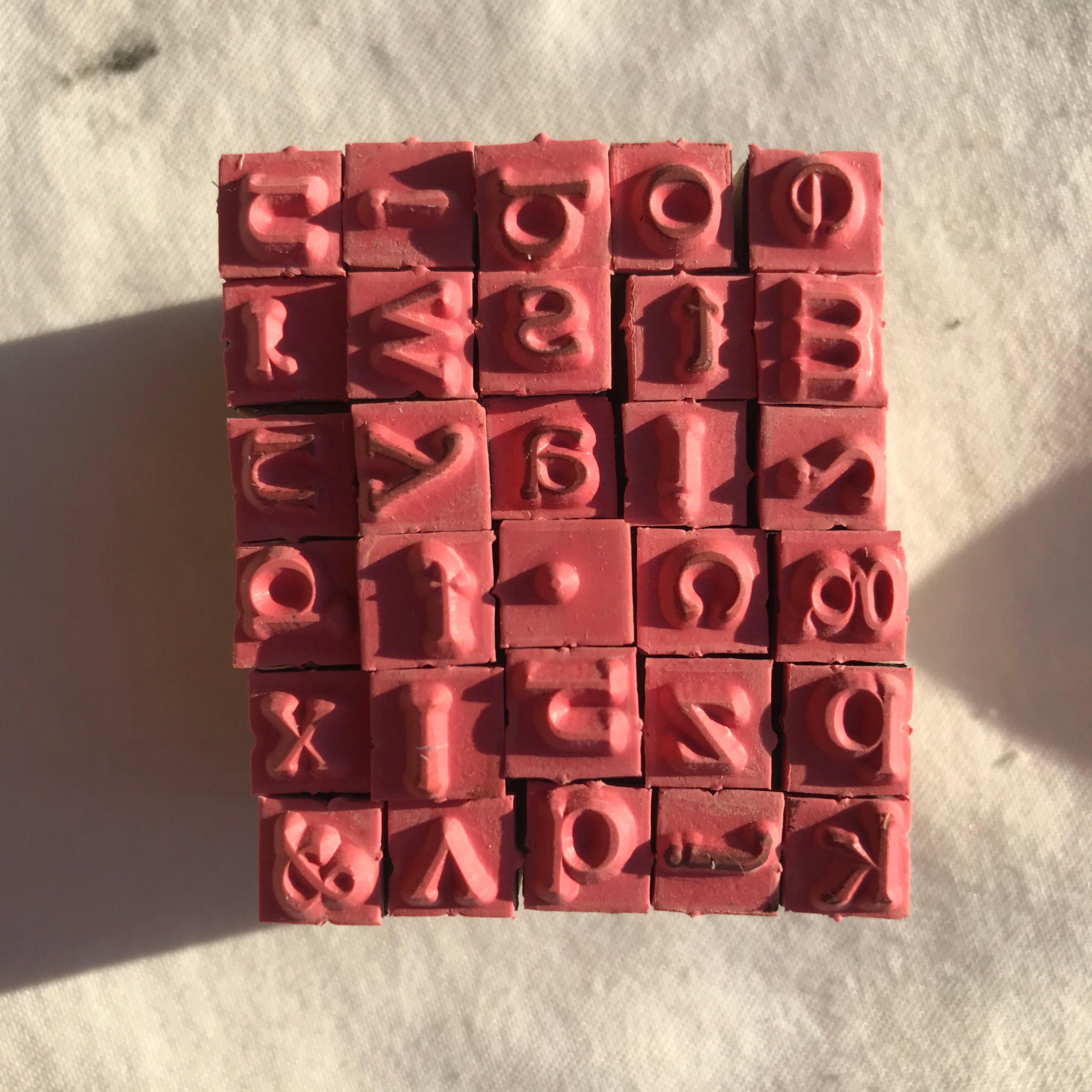 ALPHABET stamps set Letter rubber stamps Studio 30 stamps The Etsy