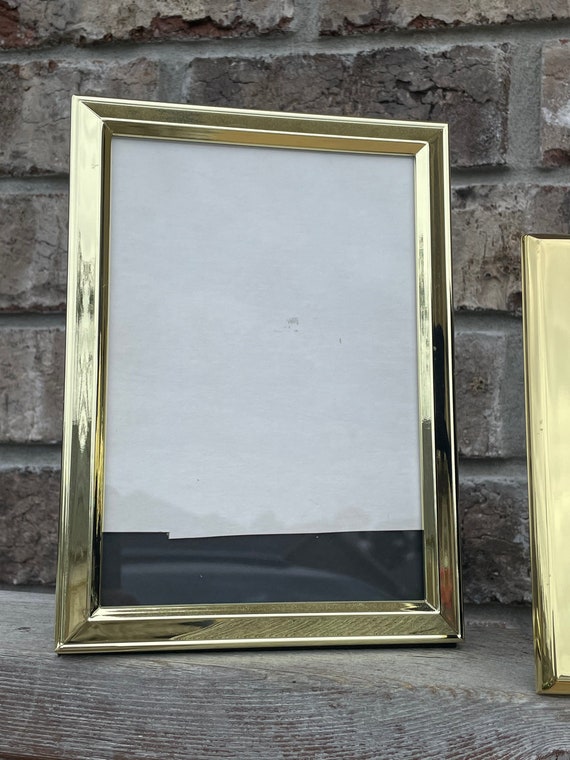 Lovely Glazed Brass Picture Frame 5x7 by FETCO - Etsy