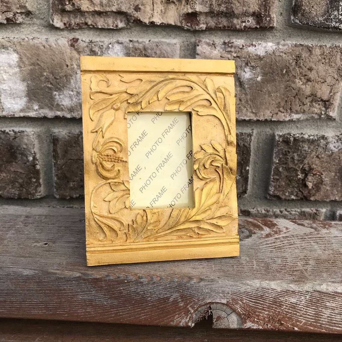 Mini picture frame 2.5x3.5 Miniature gold photo Etsy