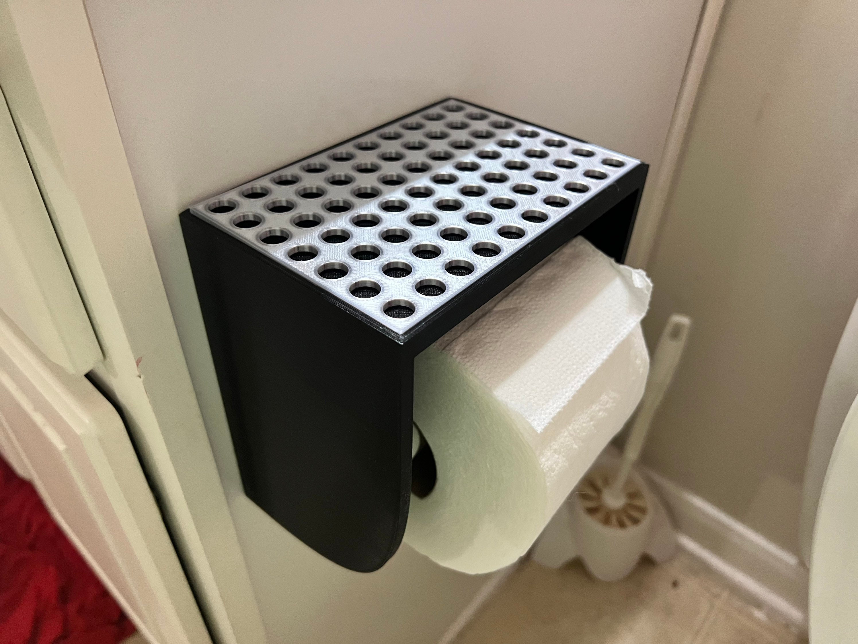 Dropship Toilet Paper Holder With Shelf Black Wipes Dispenser For Bathroom  Stainless Steel Toilet Paper Holder With Storage Drawer Adhesive Wall Mount  Small Bathroom to Sell Online at a Lower Price