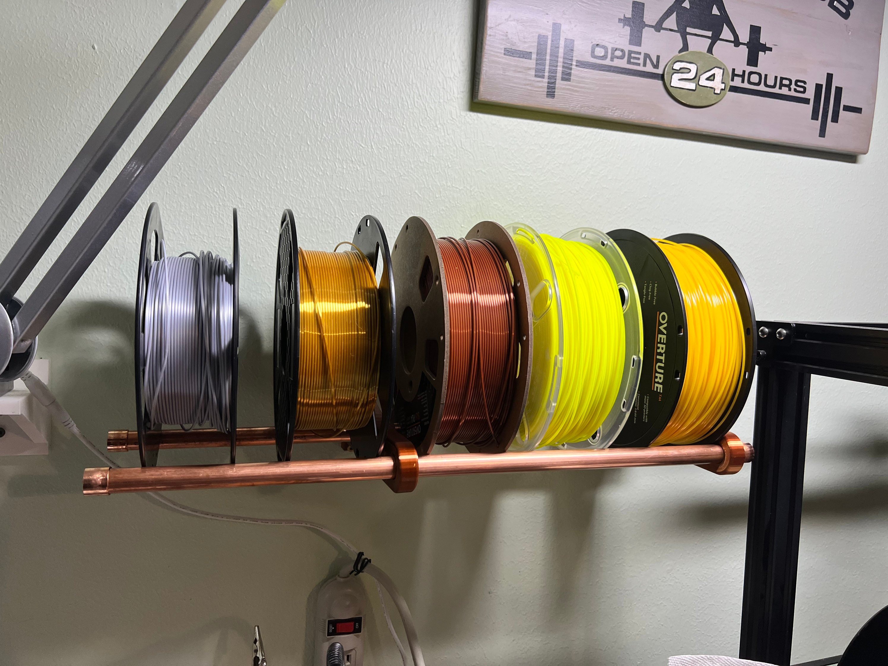 3D Printing Spool Holder Laser Pattern 