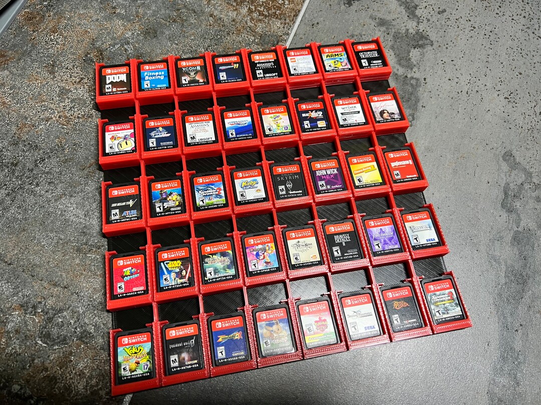 Nintendo Switch Wall Game Cartridge Holder & Display Etsy