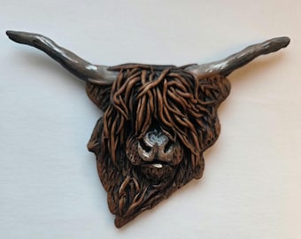 Highland cow &quot;Suzie&quot; sculpture