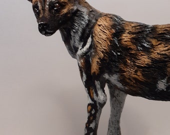African Wild Dog sculpture