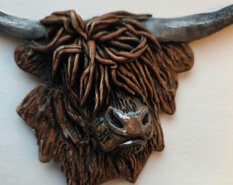 Highland cow &quot;Hamish&quot; sculpture